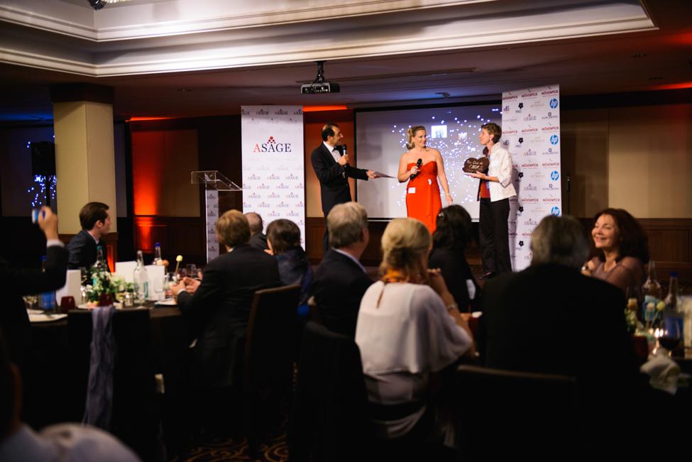 Helen Gailey speaking at an event