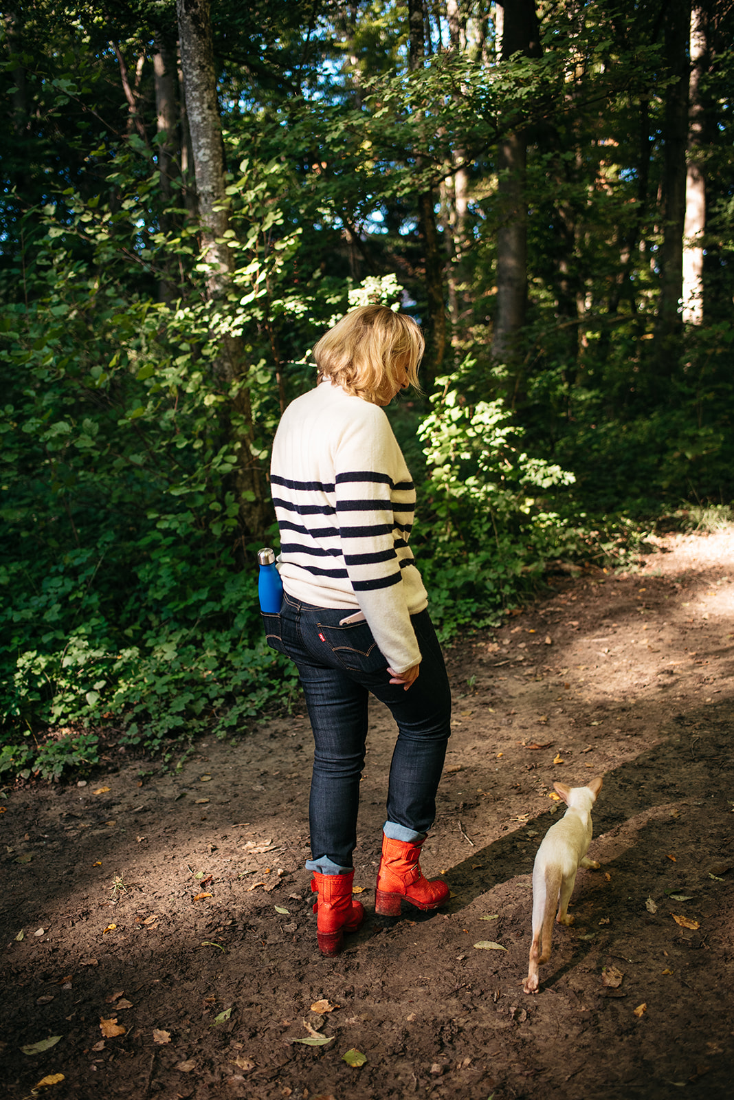 Helen Gailey walking outdoors